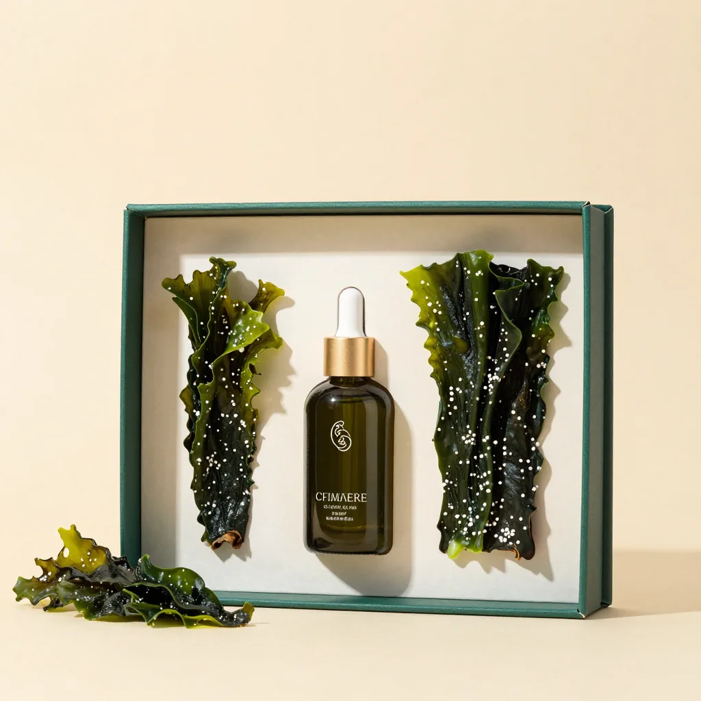A sea moss gift set on a light background